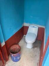 Interior of one of the bathroom stalls