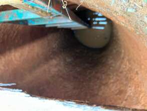 Septic area excavation progress