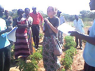 Sherrill from the SAM project helping to train