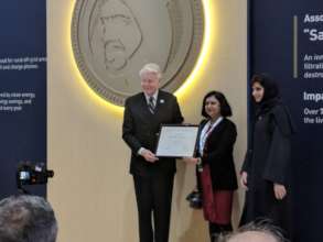 Dr. Shelly receives prize at Zayed award ceremony