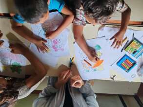 Burmese children color pictures