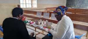 inside a class where clients are attended to