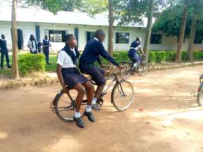 Girls looking smart in new school unforms