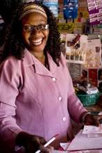 Felicitus in her shop