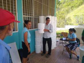 Distribution of safe water storage containers