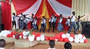 Kids performing