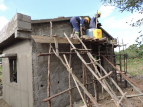 Construction work progresses at Volobe.