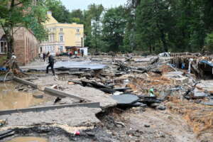 The scale of the flood damage in Poland