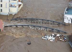 Flood in Kodzko, Poland