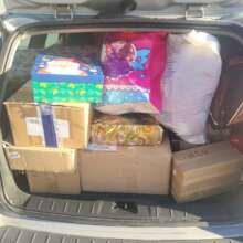 PAY IT FORWARD - Santa's trunk filled to the brim