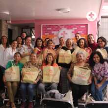 women receiving her silicone breast prostheses