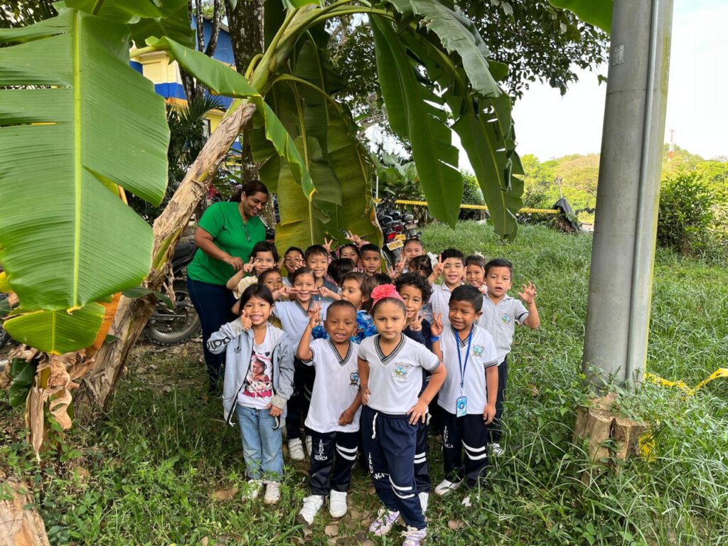 Children learning about sustainability