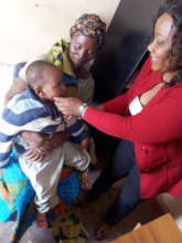 A health check up in progress