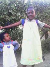 Happy siblings