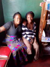 A child with her health care aide