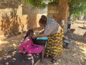 A health check up in progress