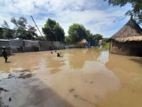 Flooding in Gogrial East County of South Sudan