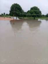 Children's playground have been consumed by floods