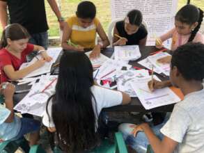 Educational work day in a hamlet near Puerto Asis
