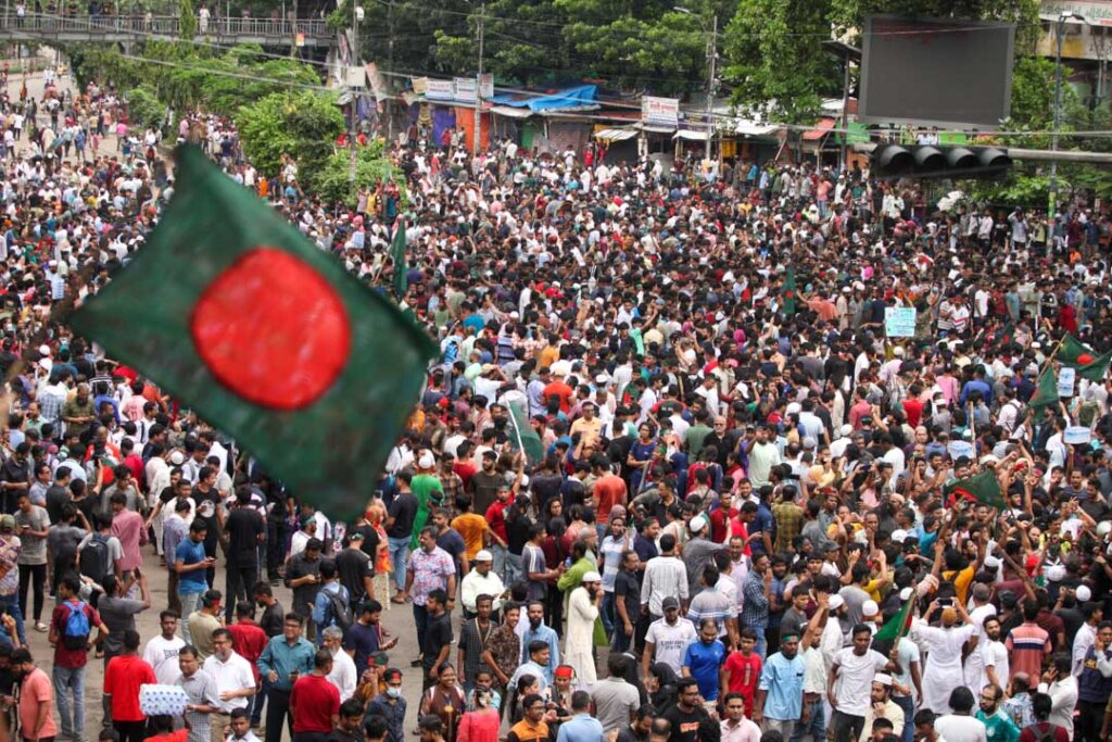 clashes with anti-racism student movement BD