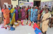 Neglected old women need food groceries