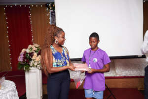 Gift Presentation to an Attendee at the Summit