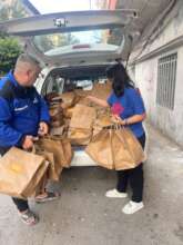 REMs distribution at one of the shelters