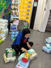 preparing the baby essentials kits