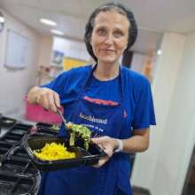 Our director Maya helping us out :)