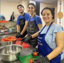 Volunteers prepping for the Community!