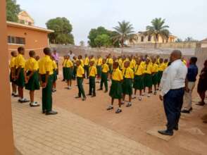Osnon Academy Staff and Students at Assembly
