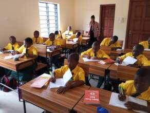 Some OSNON Academy students in their classroom