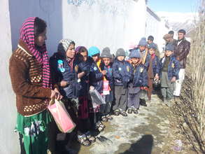 new boots and jackets for Afghan orphans