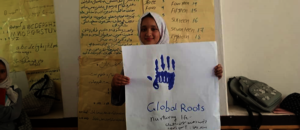 Farhangiz at her new school.