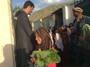 vegetable distribution in Baharak