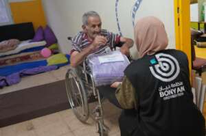 The needy receiving care from your donations!