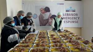 Meal preparation for displaced families