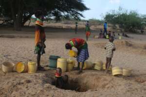 Children in search of water
