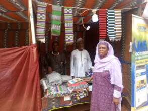 DIMA staff promote weaving at a crafts fair