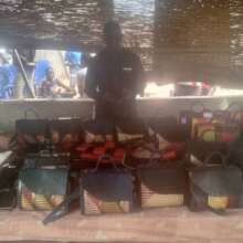 Work done in leatherworking class