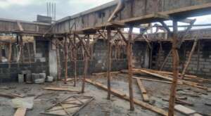 Beams installed for 3rd floor