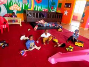 Children playing in our daycare space