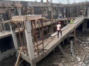 Fig 3: ramp to second floor set out