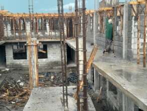 second floor works ongoing