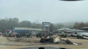 Businesses flattened by the storm
