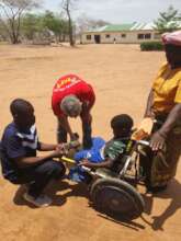 PNA staff undertaking wheelchair assessments