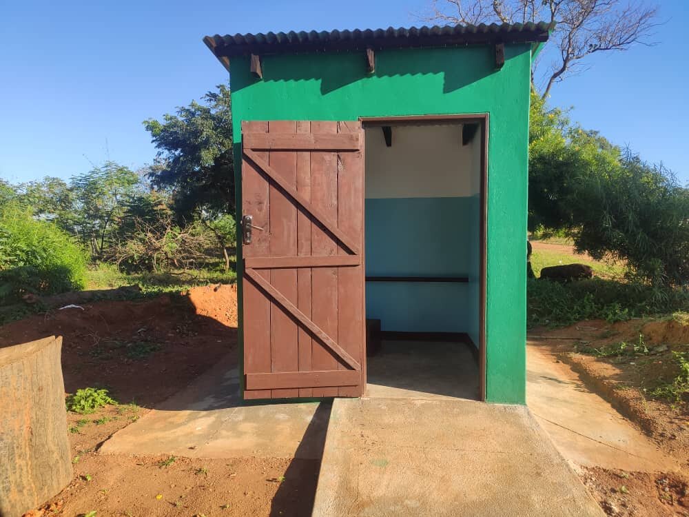 The new adapted latrine at Kasenga School