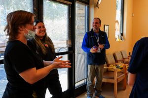 A mental health session with Americares and clinic