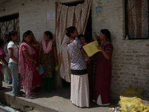Women waiting for cervical cancer screening