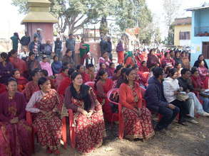 A cancer education session for community members
